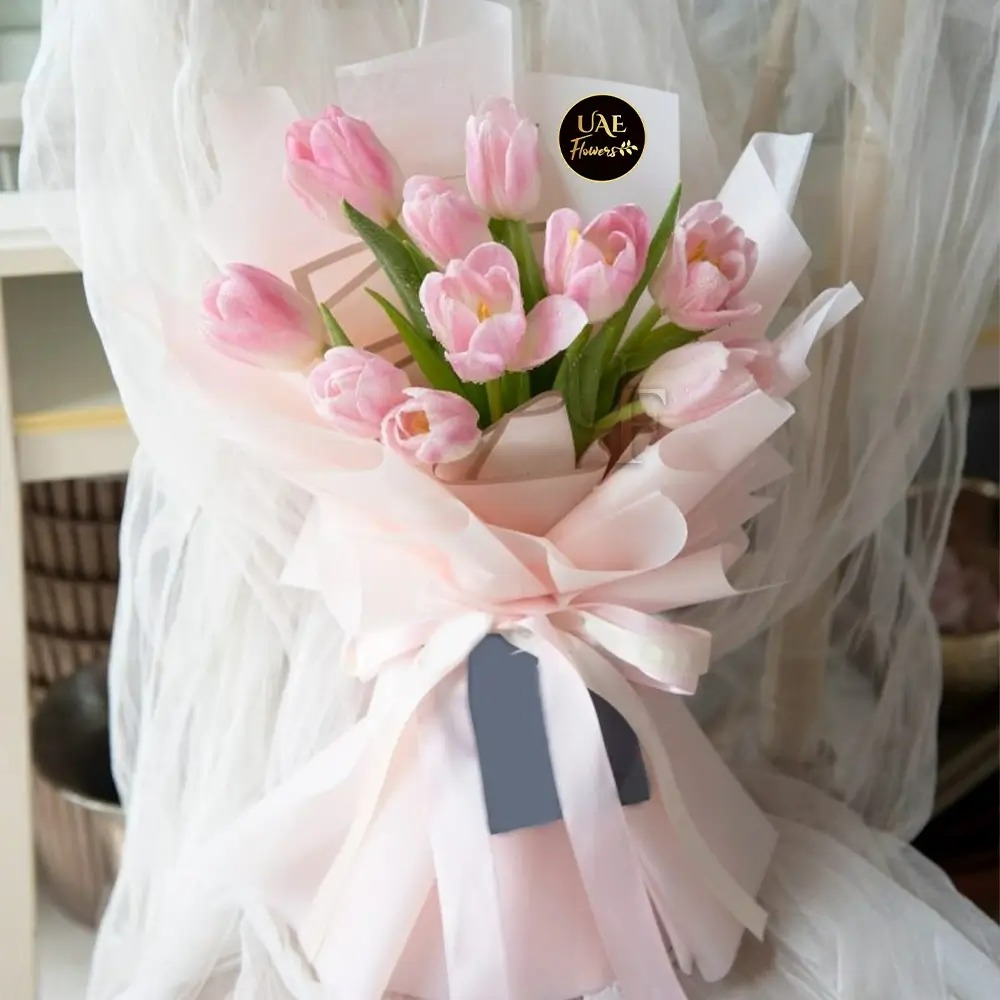 Aesthetic-Pink-Tulips-Bouquet