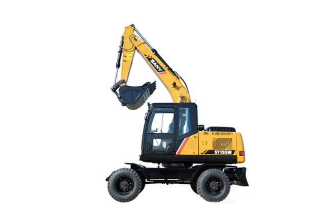 SY155W-Wheel-Excavator-1